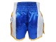 Lumpinee Muay Thai Boxing shorts with tassles : LUM-001 Blue